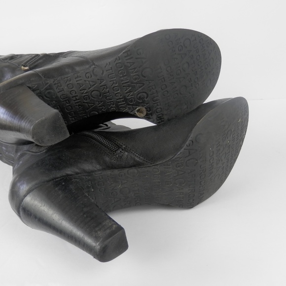 Arturo Chiang Knee High Leather Boots - Picture 4 of 8